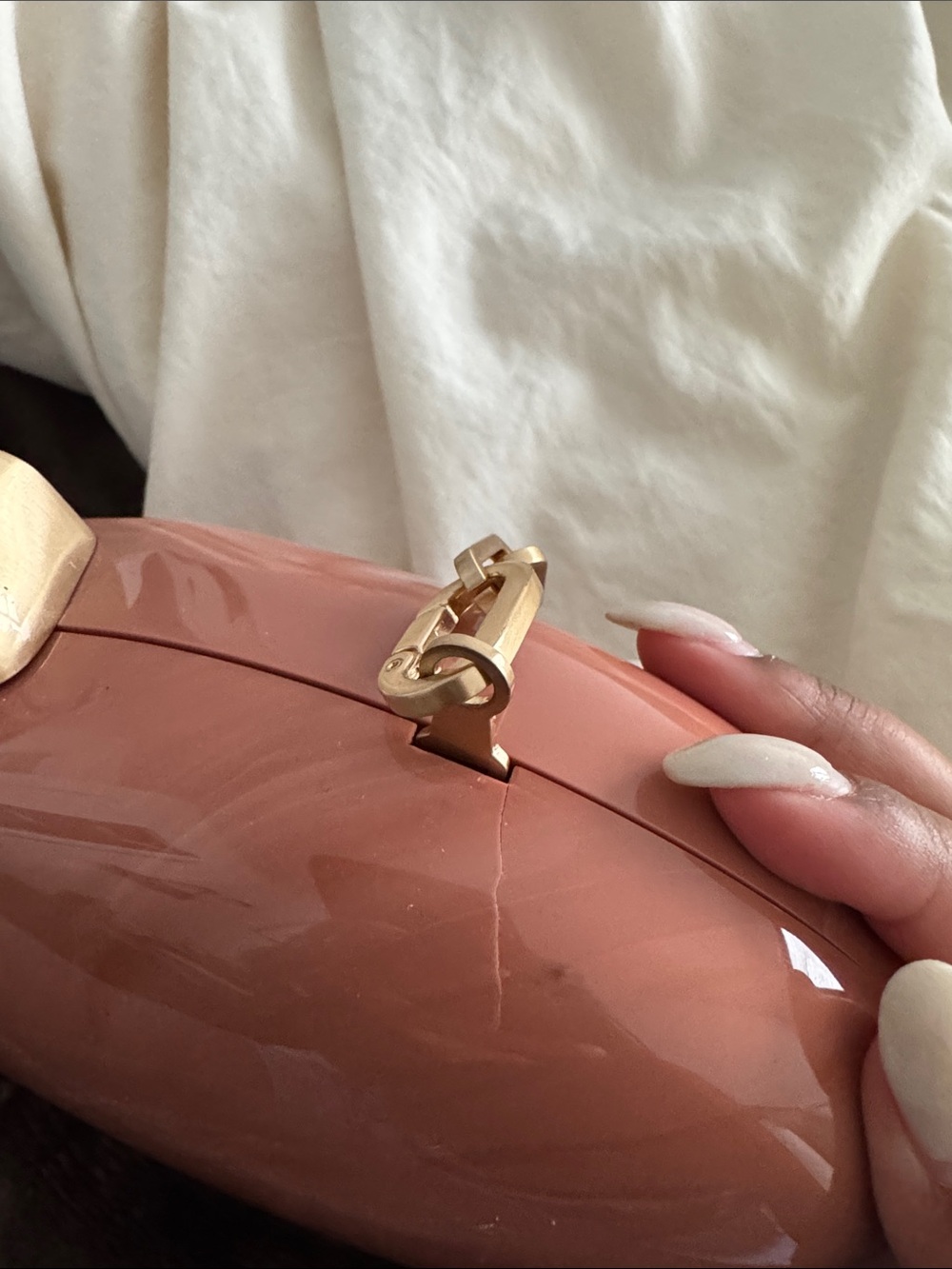 Cult Gaia Eviana Clutch Corallo. (SEE FLAWS) - Picture 7 of 9